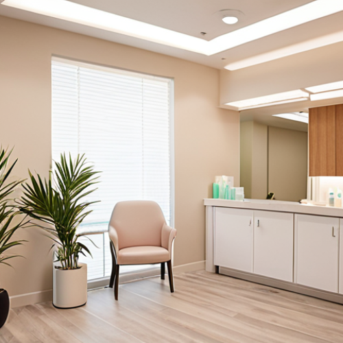 Home 4 **
A brightly lit, modern skincare clinic reception area. A smiling, welcoming aesthetician greets a new client. Soft lighting, calming colors, and minimalist decor contribute to a serene atmosphere. Subtle aromatherapy diffusers enhance the sense of relaxation and personalized care.
**