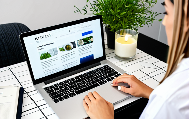 피부관리사의 비즈니스 마케팅 전략 - Image Prompt 1: Professional Skincare Blog/Website for Local SEO**