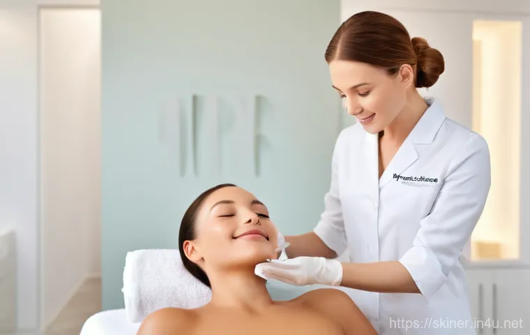 피부관리사의 직업 만족도 분석 - **Prompt:** A compassionate female esthetician, in her mid-30s with a warm, gentle smile, delicately...