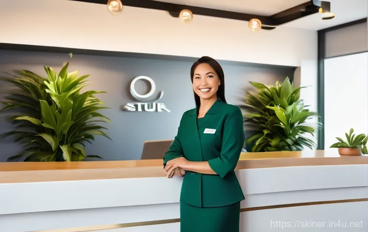 피부관리사의 직업 만족도 분석 - **Prompt:** A focused and intelligent female esthetician, in her early 30s, stands confidently in a ... 피부관리사의 직업 만족도 분석 - **Prompt:** A focused and intelligent female esthetician, in her early 30s, stands confidently in a ...